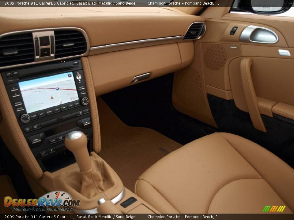 2009 Porsche 911 Carrera S Cabriolet Basalt Black Metallic / Sand Beige Photo #12