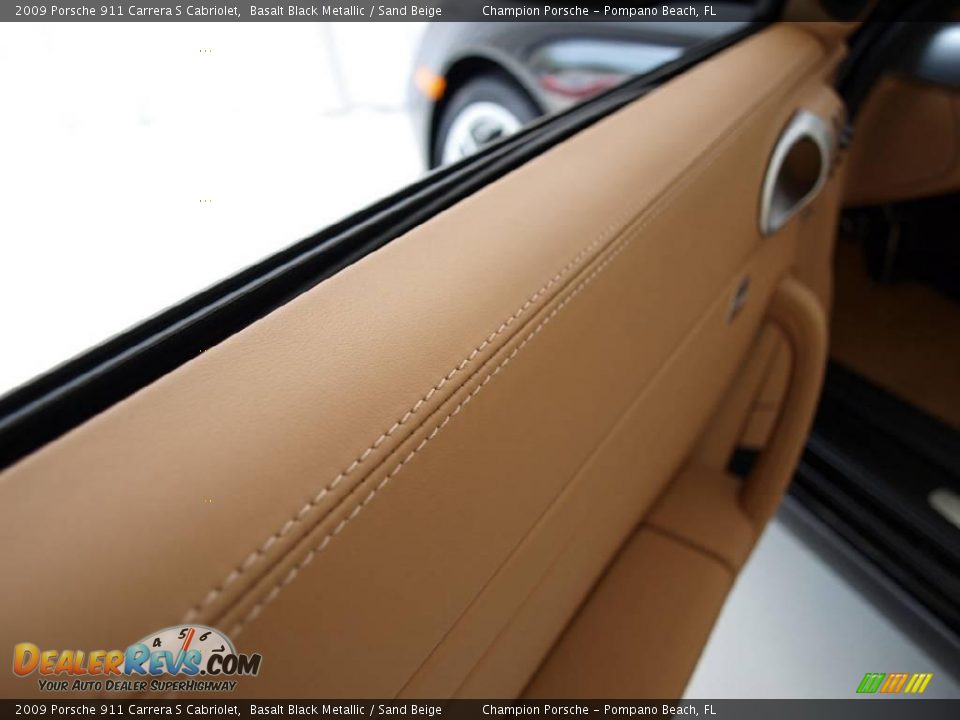 2009 Porsche 911 Carrera S Cabriolet Basalt Black Metallic / Sand Beige Photo #14