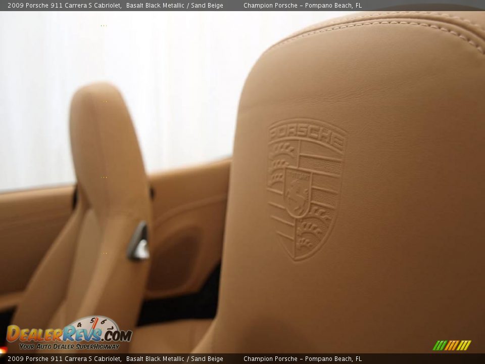 2009 Porsche 911 Carrera S Cabriolet Basalt Black Metallic / Sand Beige Photo #15