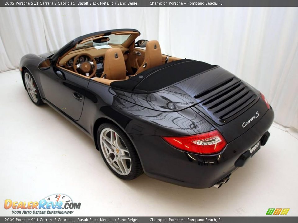 2009 Porsche 911 Carrera S Cabriolet Basalt Black Metallic / Sand Beige Photo #22