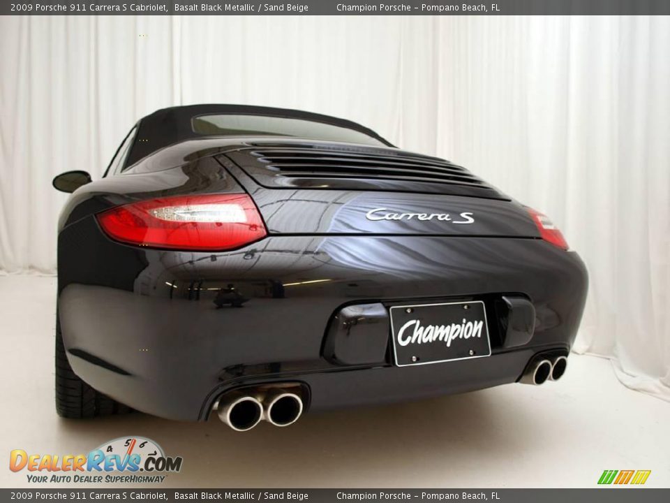 2009 Porsche 911 Carrera S Cabriolet Basalt Black Metallic / Sand Beige Photo #26