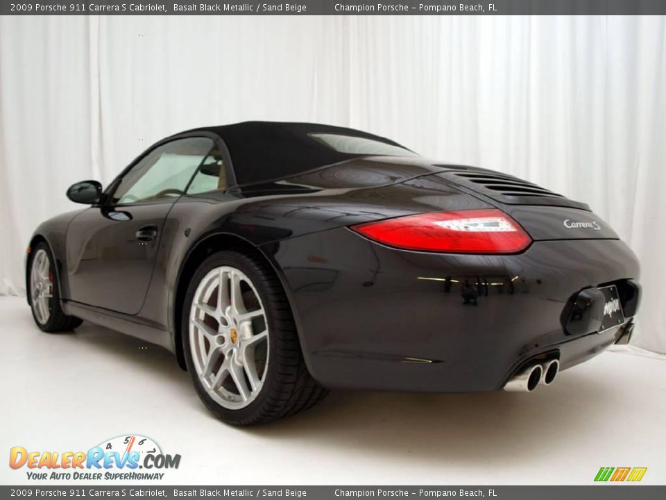 2009 Porsche 911 Carrera S Cabriolet Basalt Black Metallic / Sand Beige Photo #27