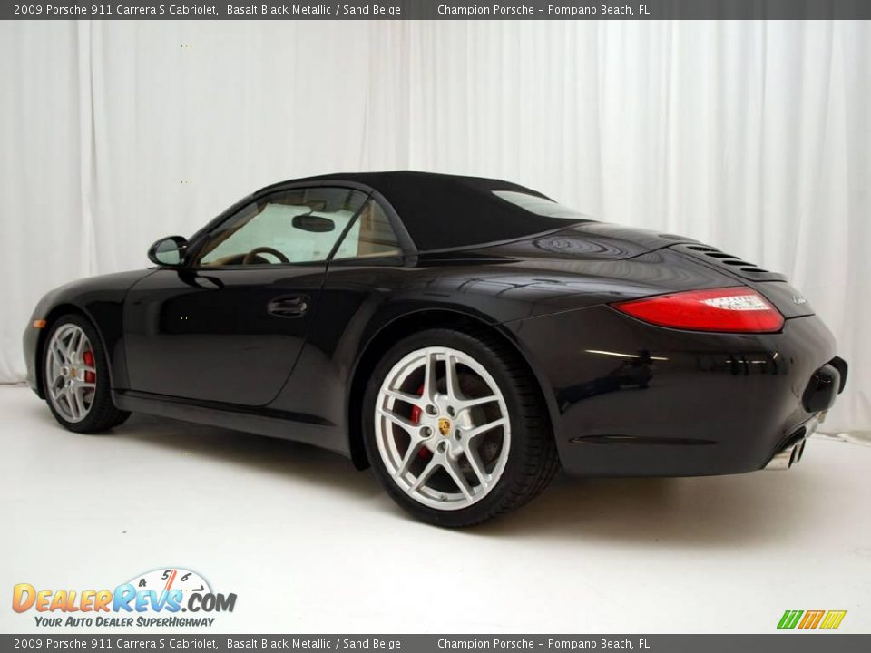 2009 Porsche 911 Carrera S Cabriolet Basalt Black Metallic / Sand Beige Photo #28