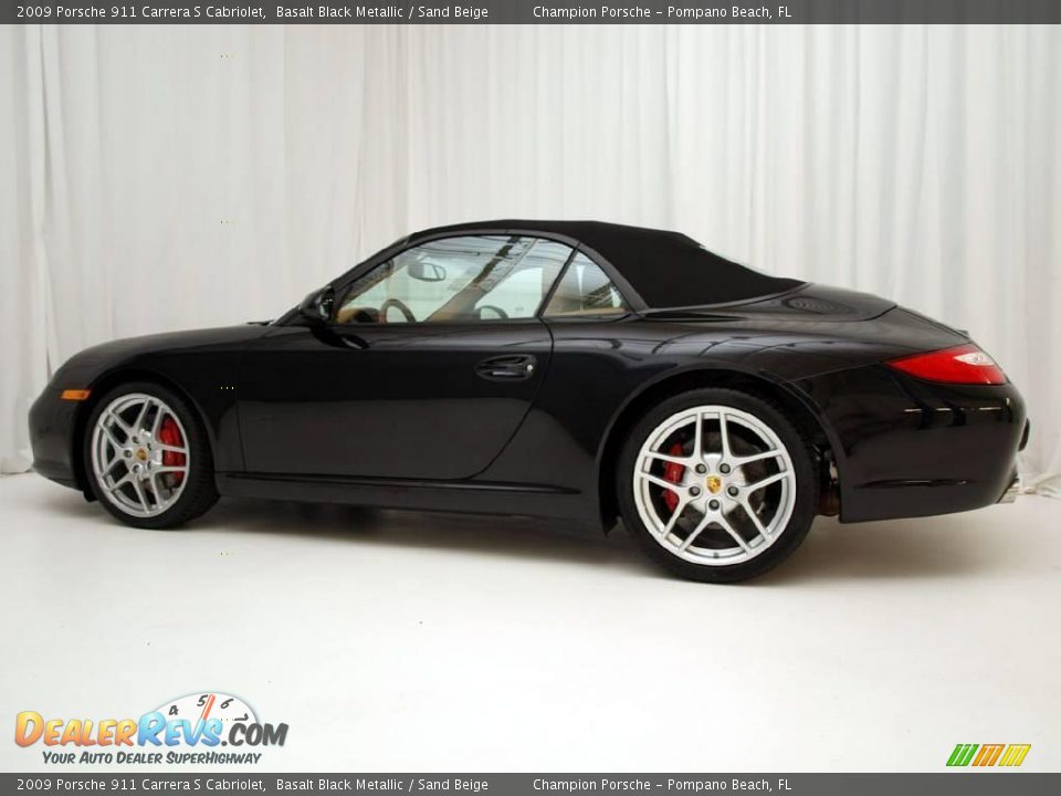 2009 Porsche 911 Carrera S Cabriolet Basalt Black Metallic / Sand Beige Photo #29