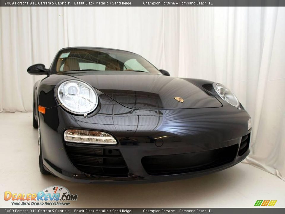 2009 Porsche 911 Carrera S Cabriolet Basalt Black Metallic / Sand Beige Photo #30
