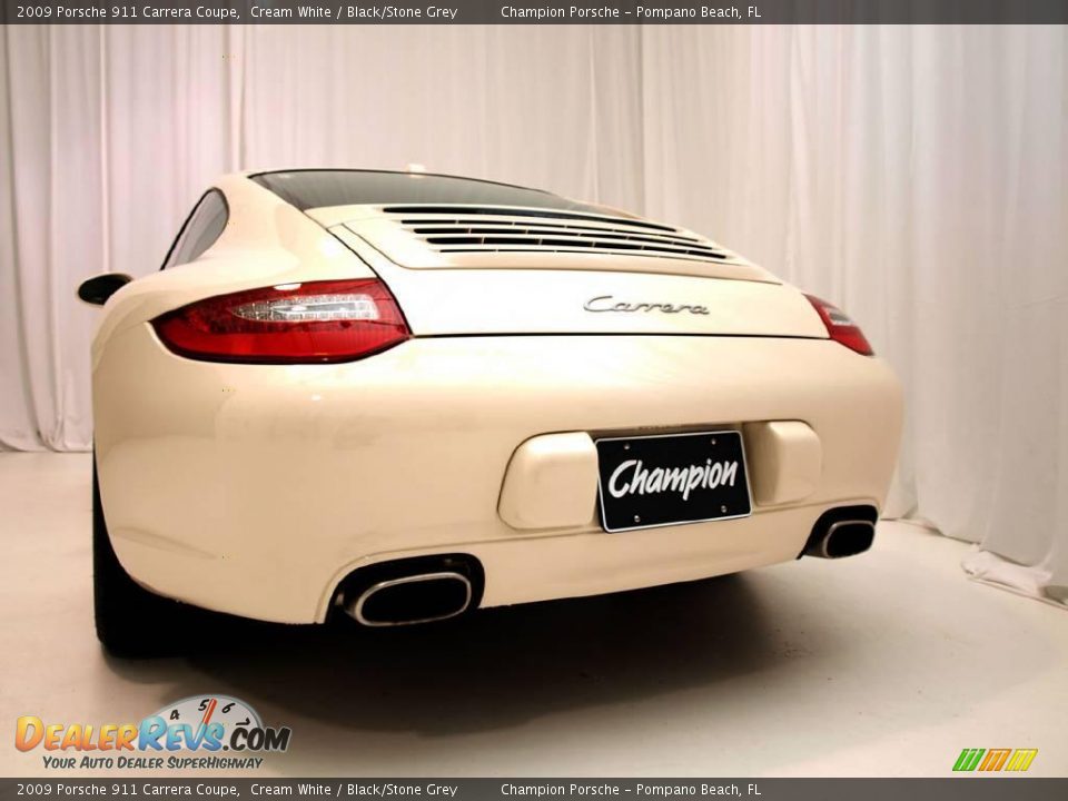 2009 Porsche 911 Carrera Coupe Cream White / Black/Stone Grey Photo #3