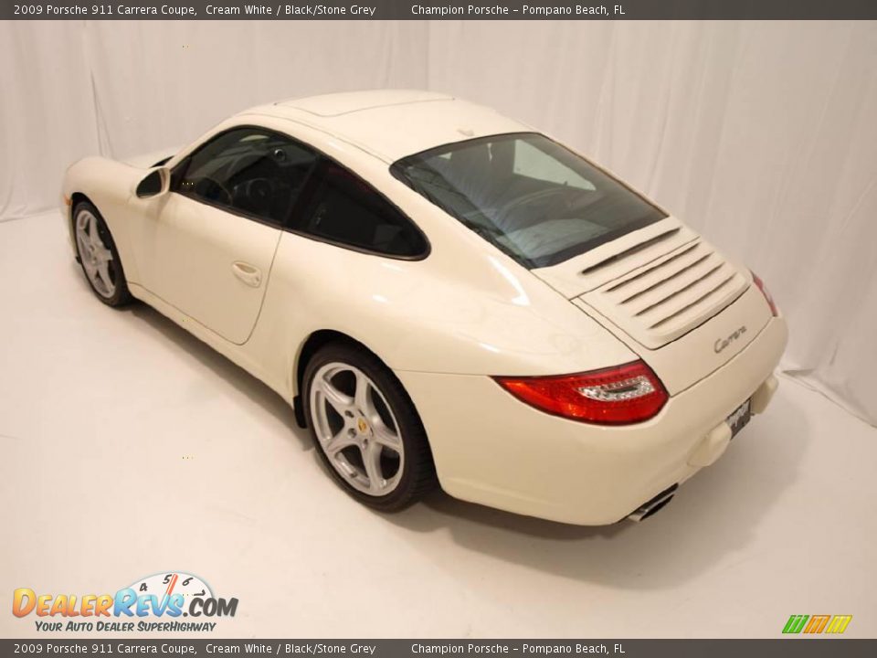 2009 Porsche 911 Carrera Coupe Cream White / Black/Stone Grey Photo #17