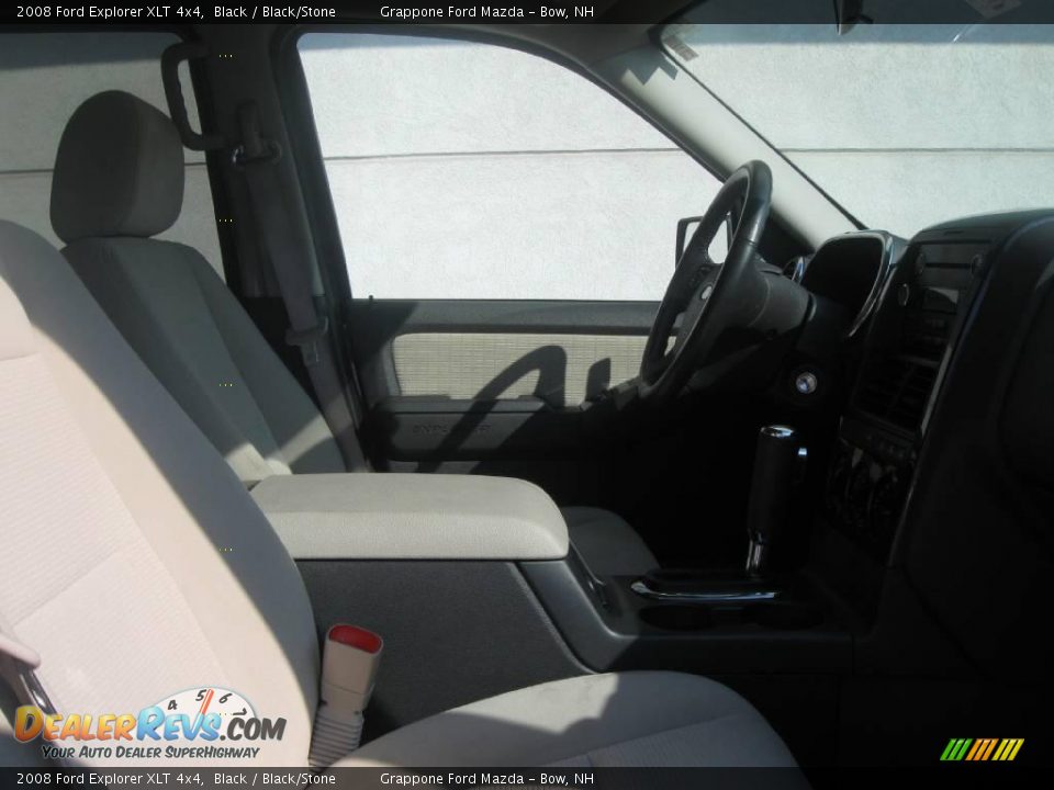 2008 Ford Explorer XLT 4x4 Black / Black/Stone Photo #8