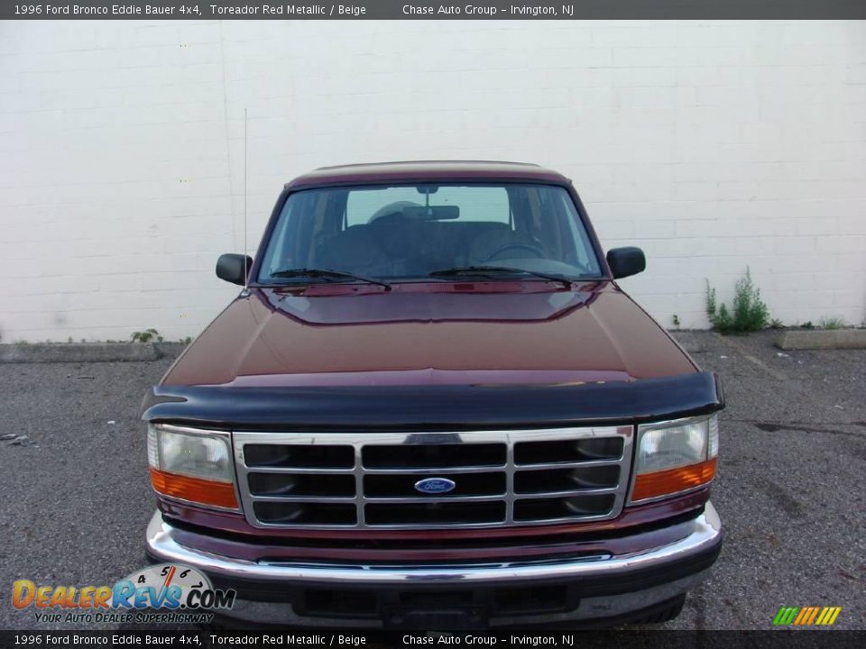 1996 Ford Bronco Eddie Bauer 4x4 Toreador Red Metallic / Beige Photo #4