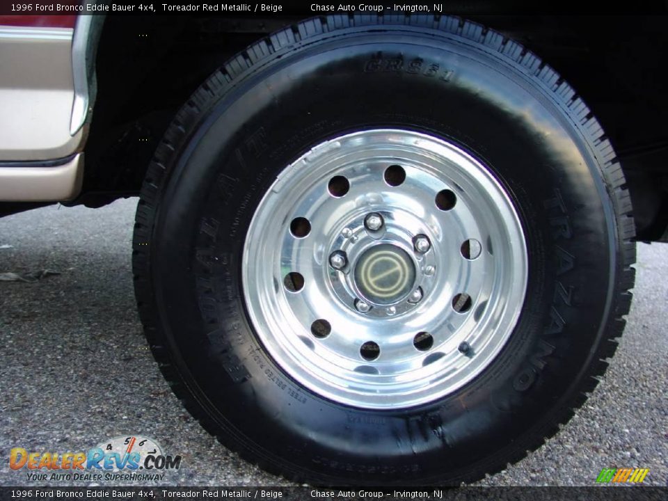 1996 Ford Bronco Eddie Bauer 4x4 Toreador Red Metallic / Beige Photo #13