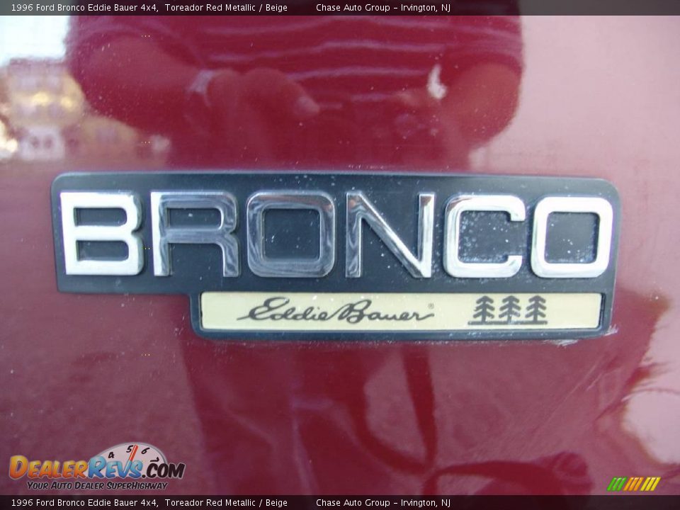 1996 Ford Bronco Eddie Bauer 4x4 Toreador Red Metallic / Beige Photo #17