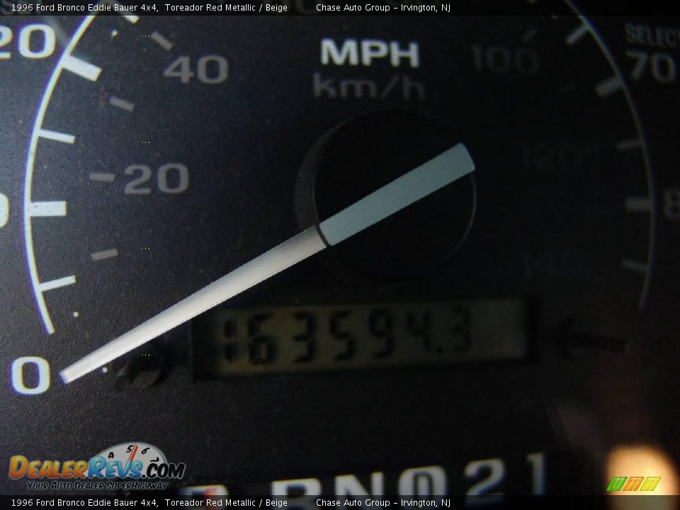 1996 Ford Bronco Eddie Bauer 4x4 Toreador Red Metallic / Beige Photo #24