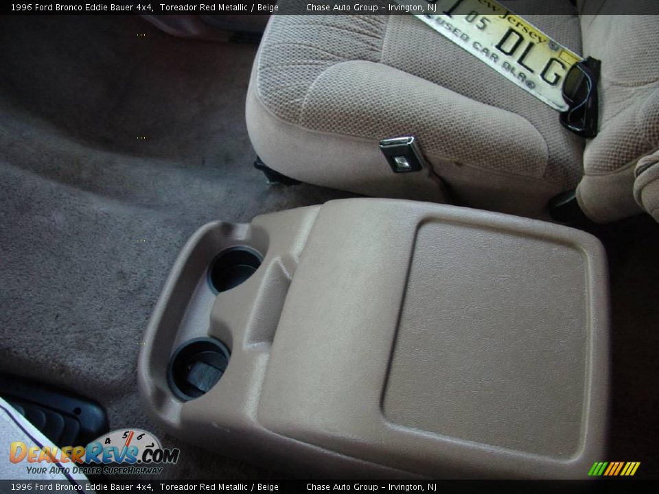 1996 Ford Bronco Eddie Bauer 4x4 Toreador Red Metallic / Beige Photo #27
