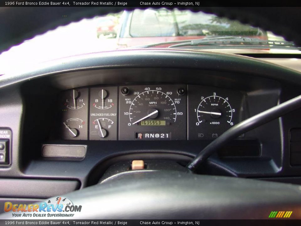 1996 Ford Bronco Eddie Bauer 4x4 Toreador Red Metallic / Beige Photo #30