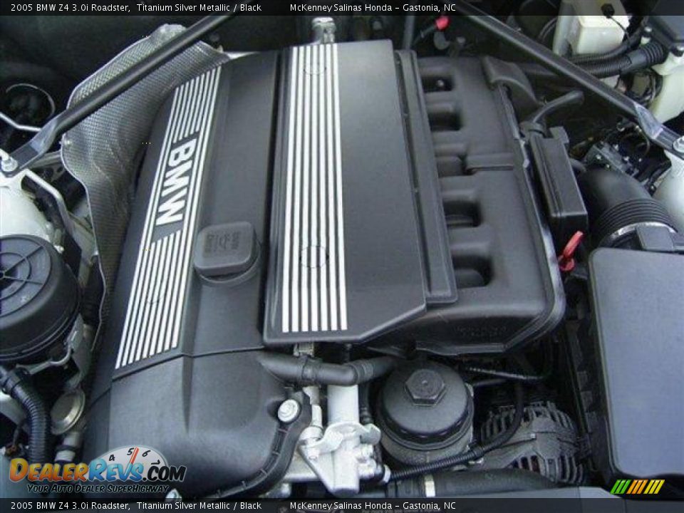 2005 BMW Z4 3.0i Roadster Titanium Silver Metallic / Black Photo #15