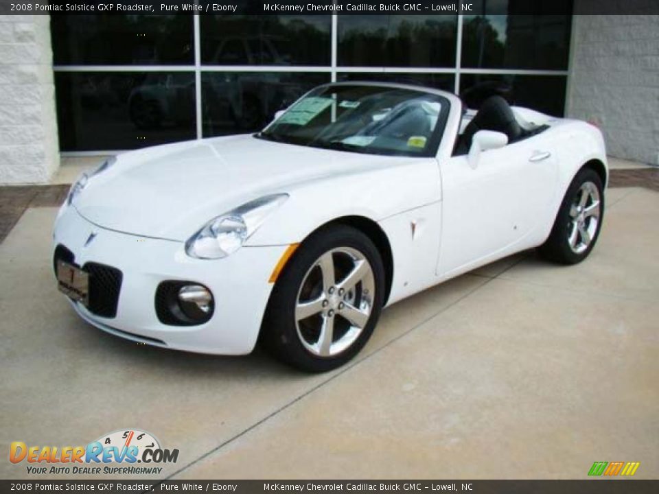 2008 Pontiac Solstice GXP Roadster Pure White / Ebony Photo #1