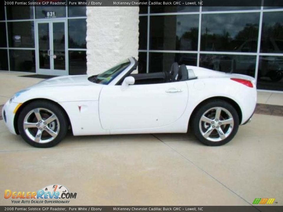 2008 Pontiac Solstice GXP Roadster Pure White / Ebony Photo #2