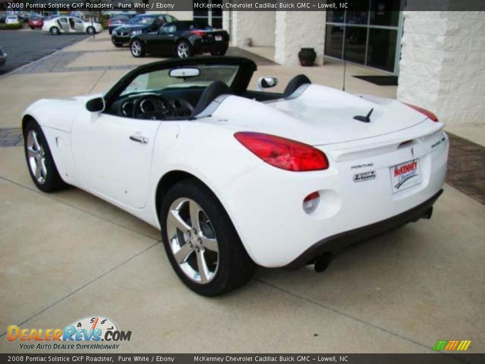 2008 Pontiac Solstice GXP Roadster Pure White / Ebony Photo #3