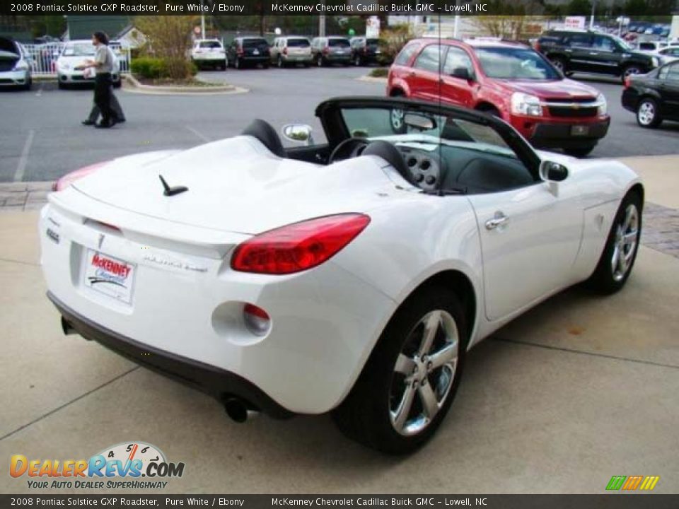 2008 Pontiac Solstice GXP Roadster Pure White / Ebony Photo #4