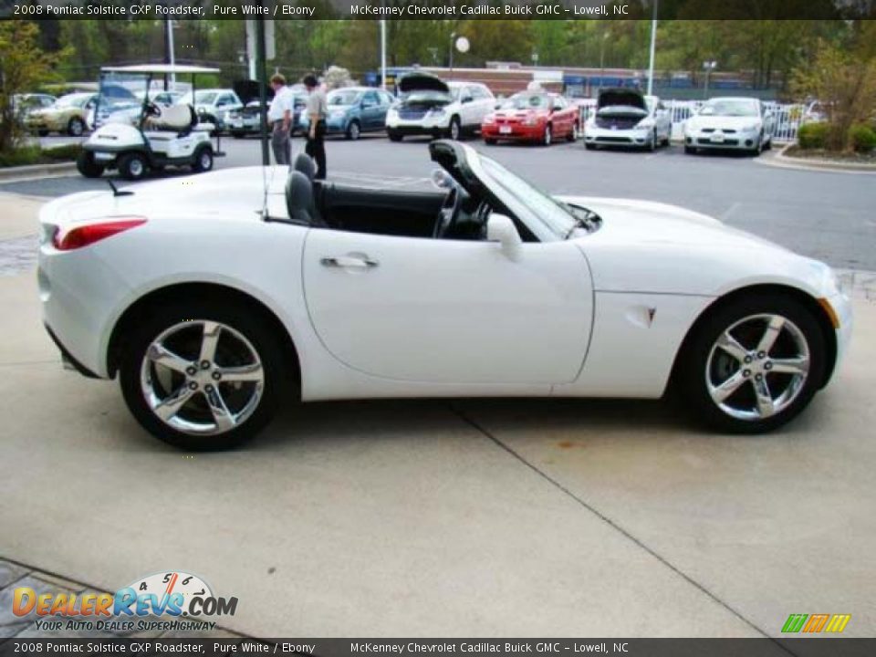 2008 Pontiac Solstice GXP Roadster Pure White / Ebony Photo #5