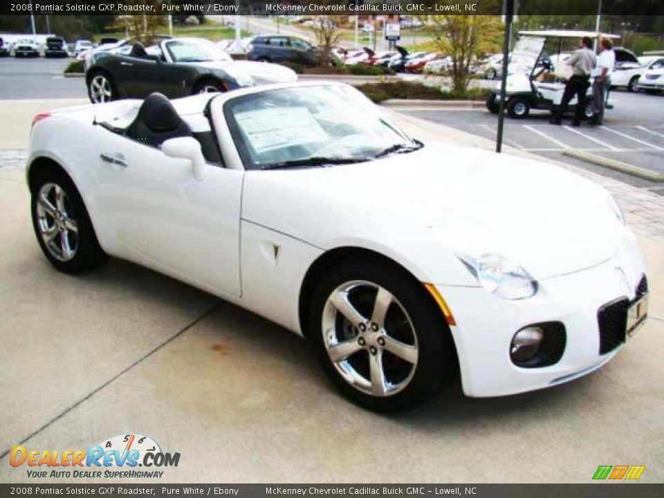 2008 Pontiac Solstice GXP Roadster Pure White / Ebony Photo #6