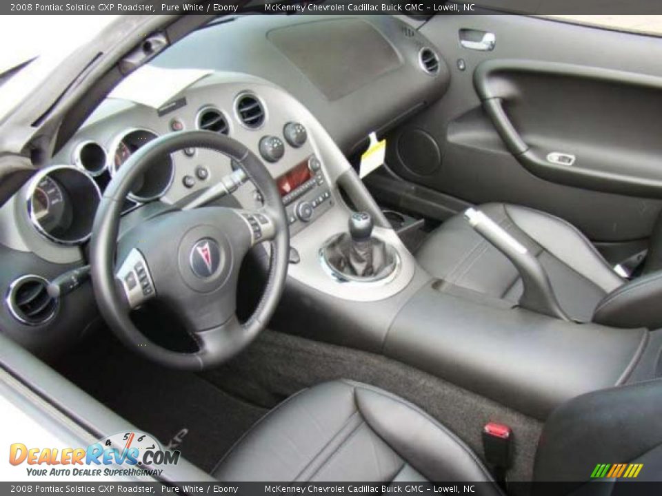 2008 Pontiac Solstice GXP Roadster Pure White / Ebony Photo #7