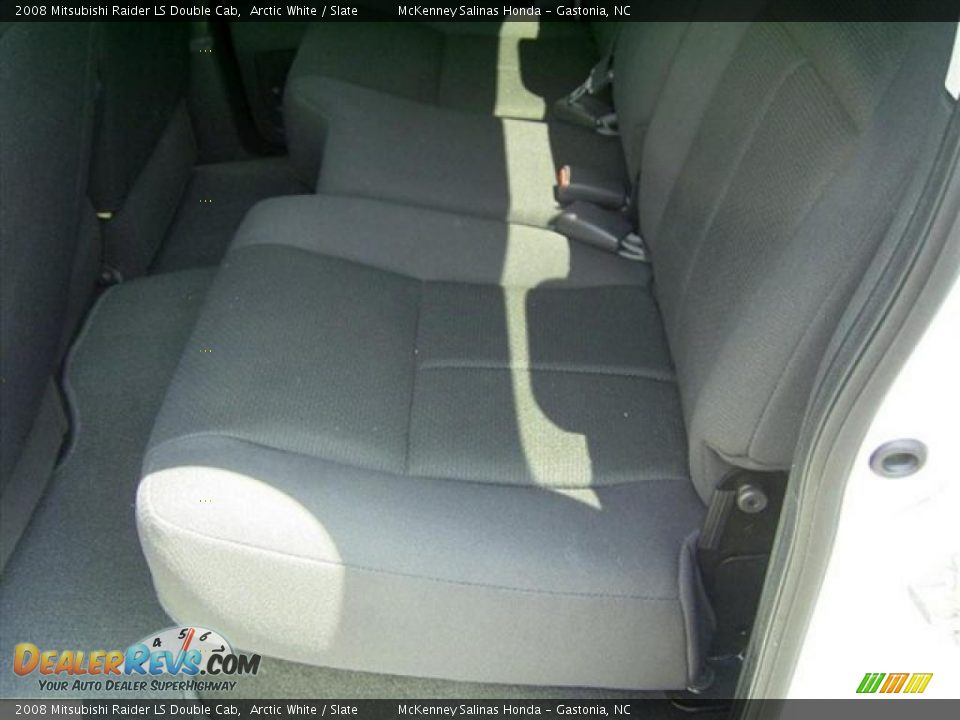 2008 Mitsubishi Raider LS Double Cab Arctic White / Slate Photo #19