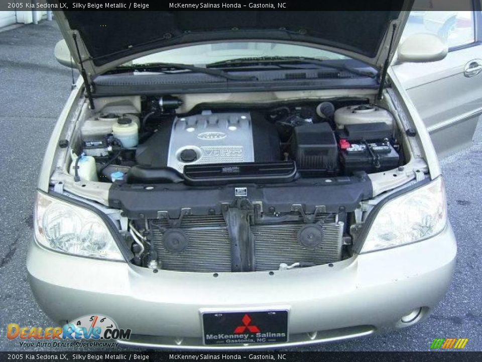 2005 Kia Sedona LX Silky Beige Metallic / Beige Photo #13