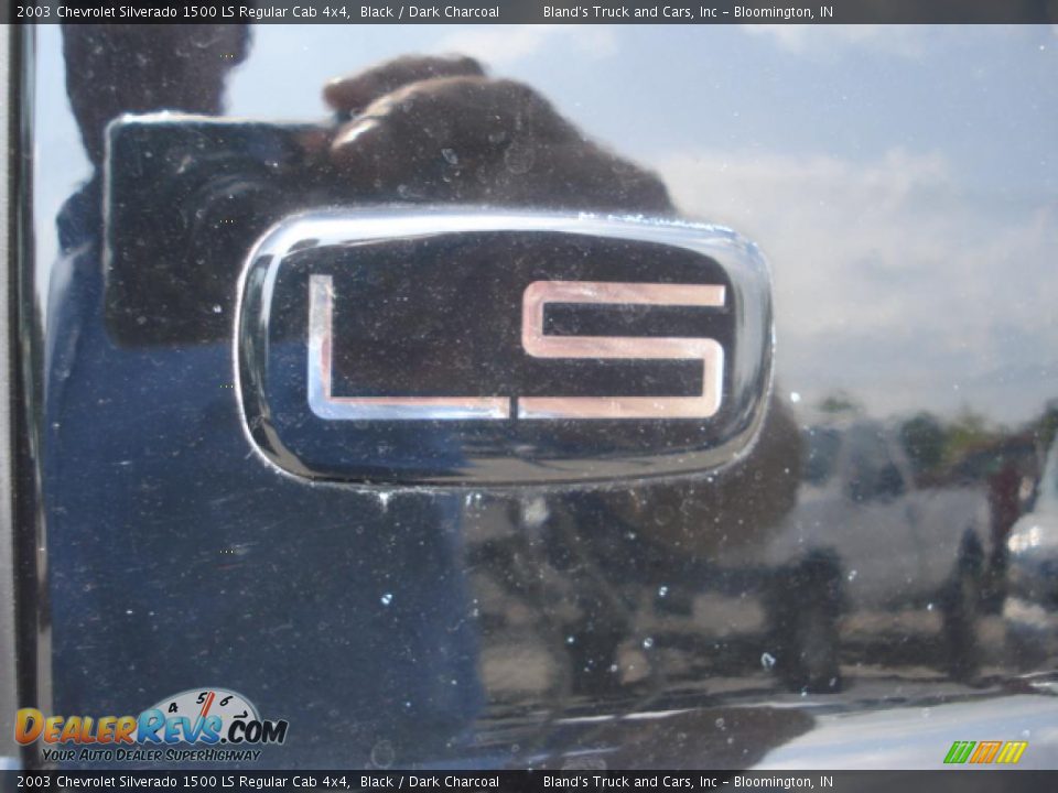 2003 Chevrolet Silverado 1500 LS Regular Cab 4x4 Black / Dark Charcoal Photo #16