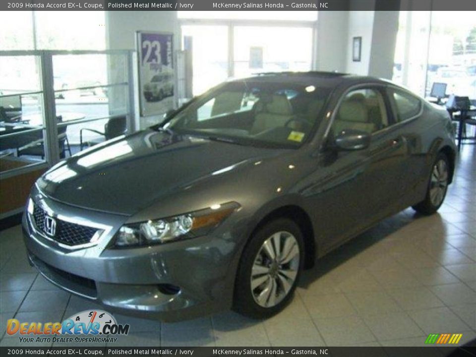 2009 Honda Accord EX-L Coupe Polished Metal Metallic / Ivory Photo #1