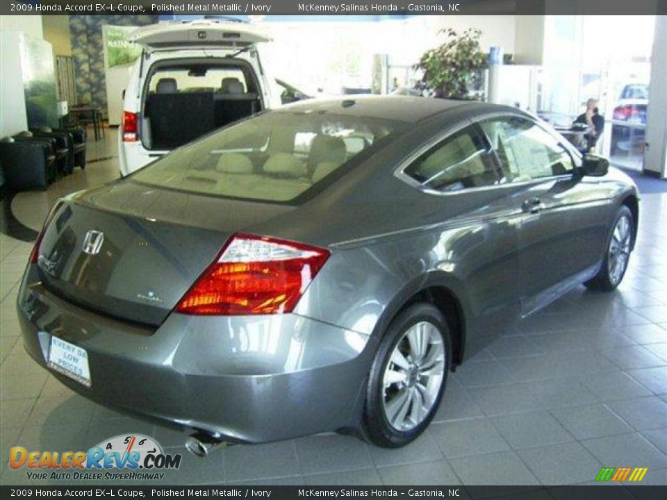 2009 Honda Accord EX-L Coupe Polished Metal Metallic / Ivory Photo #2