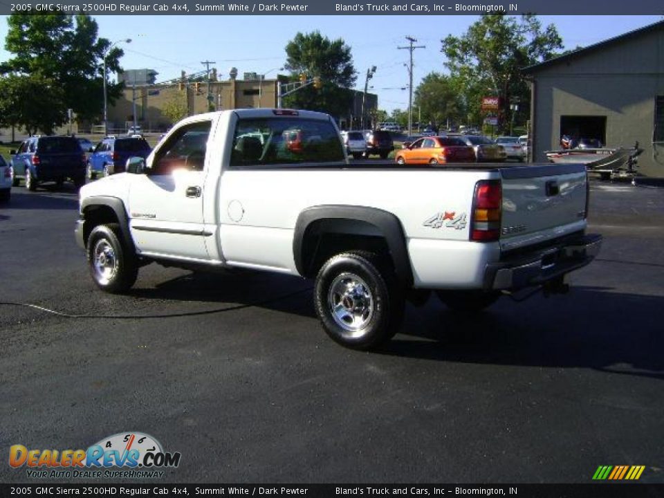 2005 GMC Sierra 2500HD Regular Cab 4x4 Summit White / Dark Pewter Photo #4