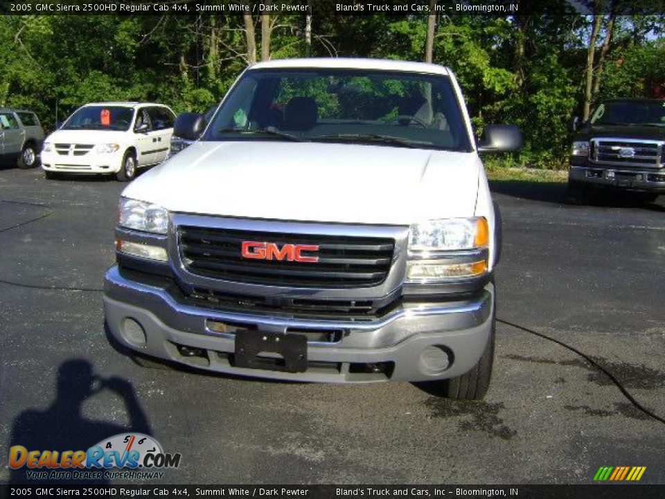 2005 GMC Sierra 2500HD Regular Cab 4x4 Summit White / Dark Pewter Photo #8