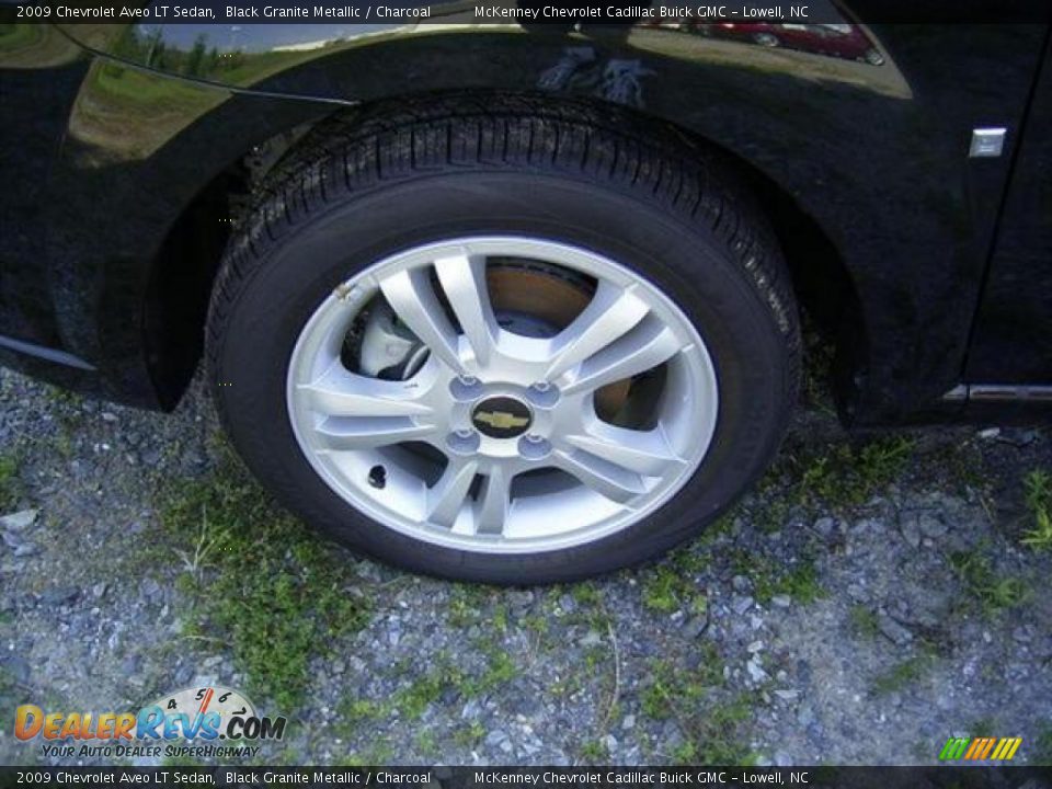 2009 Chevrolet Aveo LT Sedan Black Granite Metallic / Charcoal Photo #2