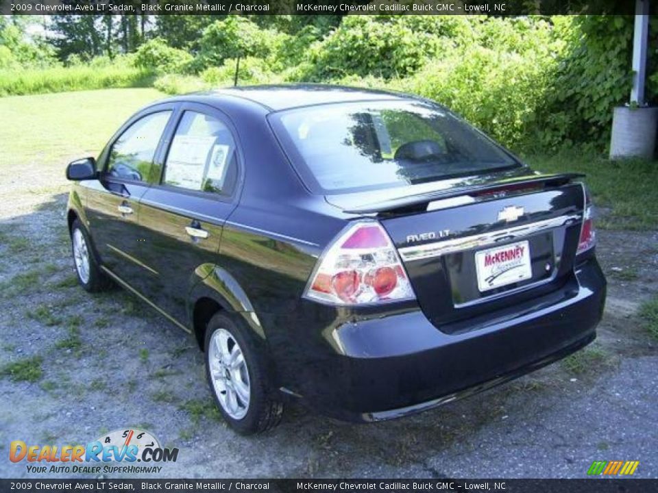 2009 Chevrolet Aveo LT Sedan Black Granite Metallic / Charcoal Photo #4
