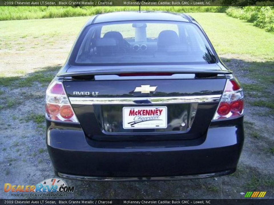 2009 Chevrolet Aveo LT Sedan Black Granite Metallic / Charcoal Photo #5