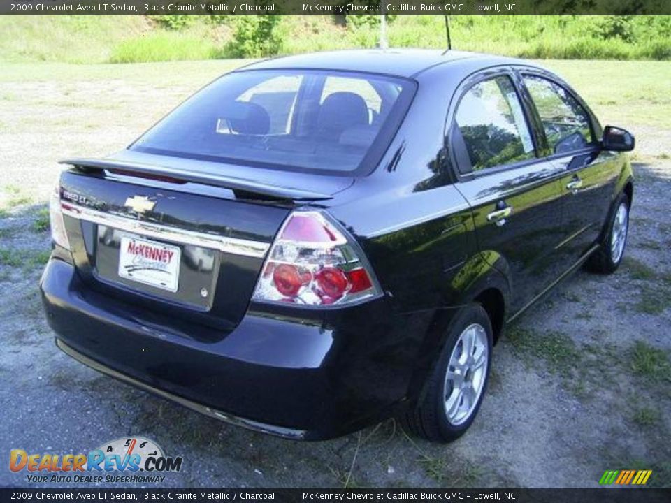 2009 Chevrolet Aveo LT Sedan Black Granite Metallic / Charcoal Photo #6
