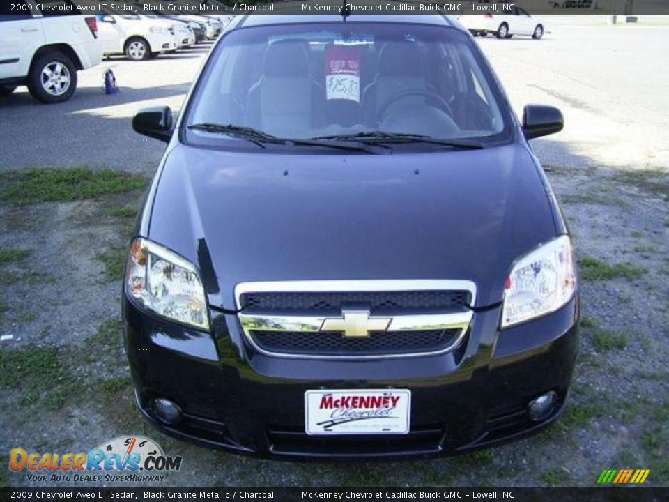 2009 Chevrolet Aveo LT Sedan Black Granite Metallic / Charcoal Photo #9