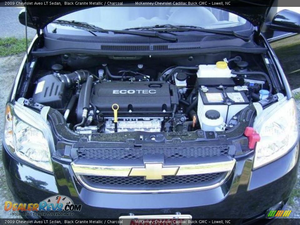 2009 Chevrolet Aveo LT Sedan Black Granite Metallic / Charcoal Photo #11