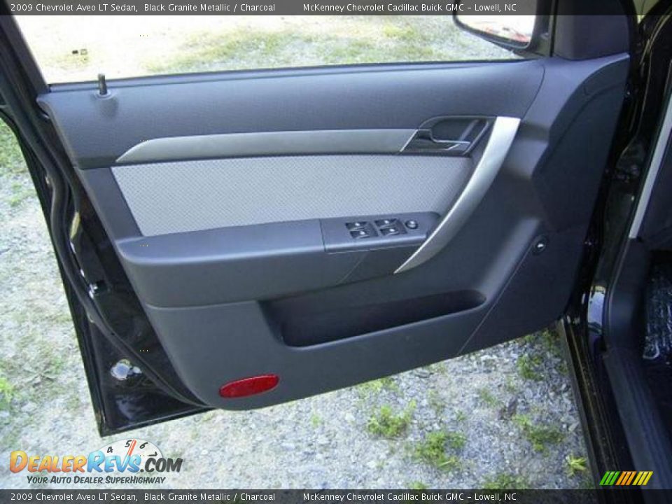 2009 Chevrolet Aveo LT Sedan Black Granite Metallic / Charcoal Photo #13