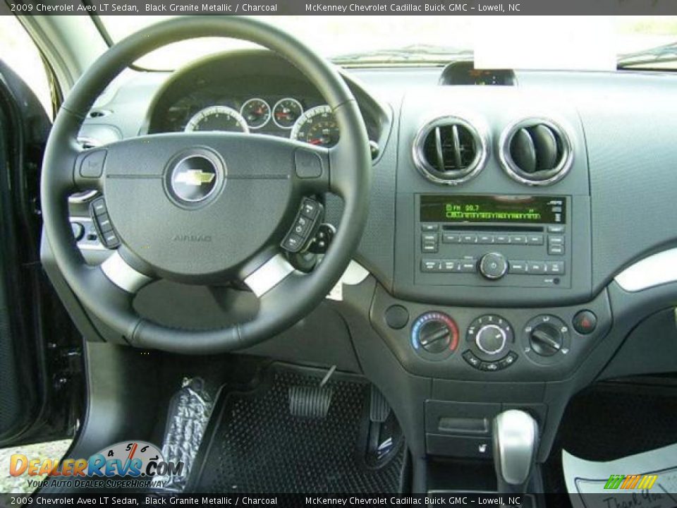 2009 Chevrolet Aveo LT Sedan Black Granite Metallic / Charcoal Photo #21