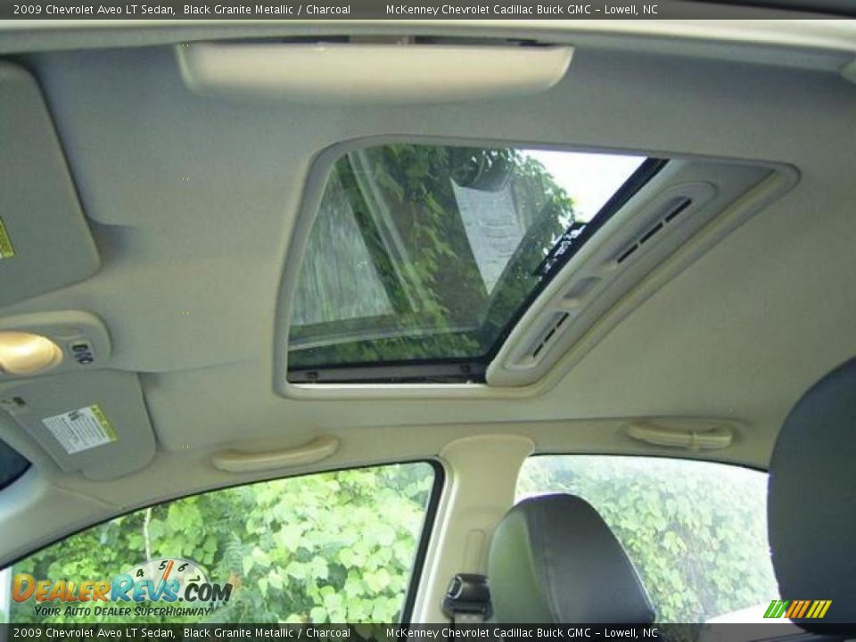 2009 Chevrolet Aveo LT Sedan Black Granite Metallic / Charcoal Photo #22