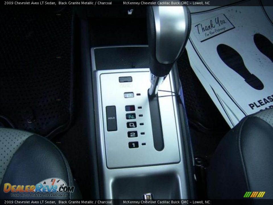 2009 Chevrolet Aveo LT Sedan Black Granite Metallic / Charcoal Photo #23