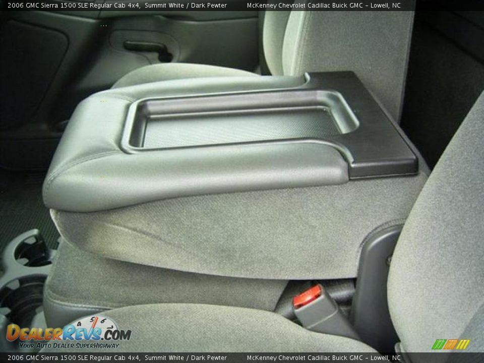 2006 GMC Sierra 1500 SLE Regular Cab 4x4 Summit White / Dark Pewter Photo #15