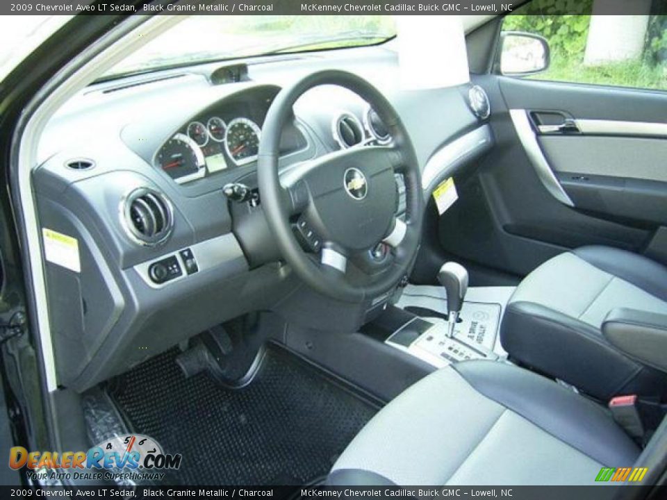 2009 Chevrolet Aveo LT Sedan Black Granite Metallic / Charcoal Photo #26
