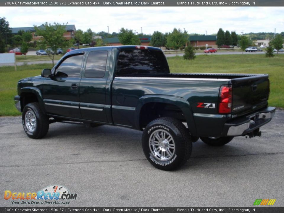 2004 Chevrolet Silverado 1500 Z71 Extended Cab 4x4 Dark Green Metallic / Dark Charcoal Photo #3