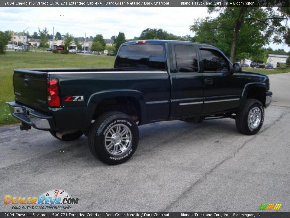 2004 Chevrolet Silverado 1500 Z71 Extended Cab 4x4 Dark Green Metallic / Dark Charcoal Photo #4