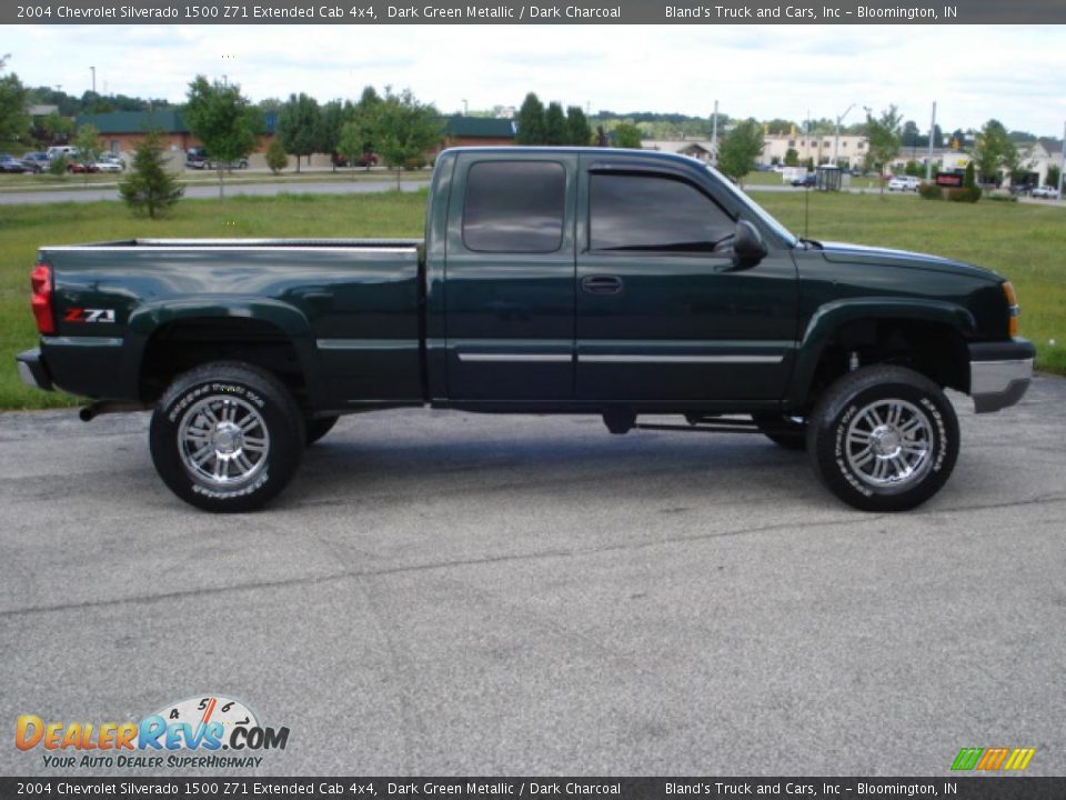 2004 Chevrolet Silverado 1500 Z71 Extended Cab 4x4 Dark Green Metallic / Dark Charcoal Photo #5