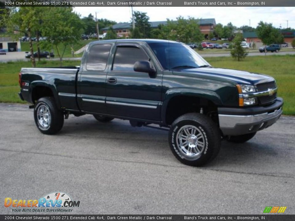 2004 Chevrolet Silverado 1500 Z71 Extended Cab 4x4 Dark Green Metallic / Dark Charcoal Photo #6