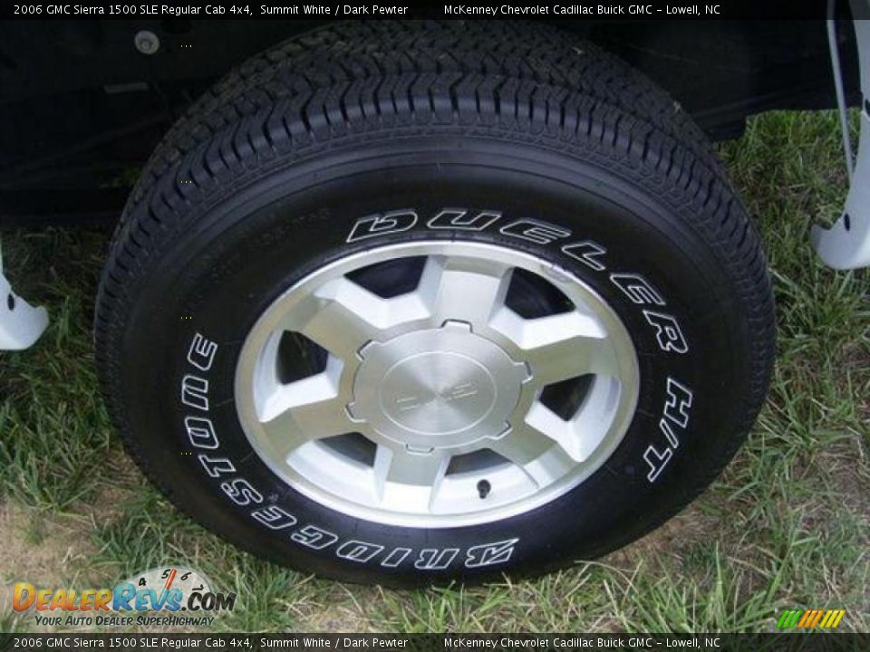 2006 GMC Sierra 1500 SLE Regular Cab 4x4 Summit White / Dark Pewter Photo #22